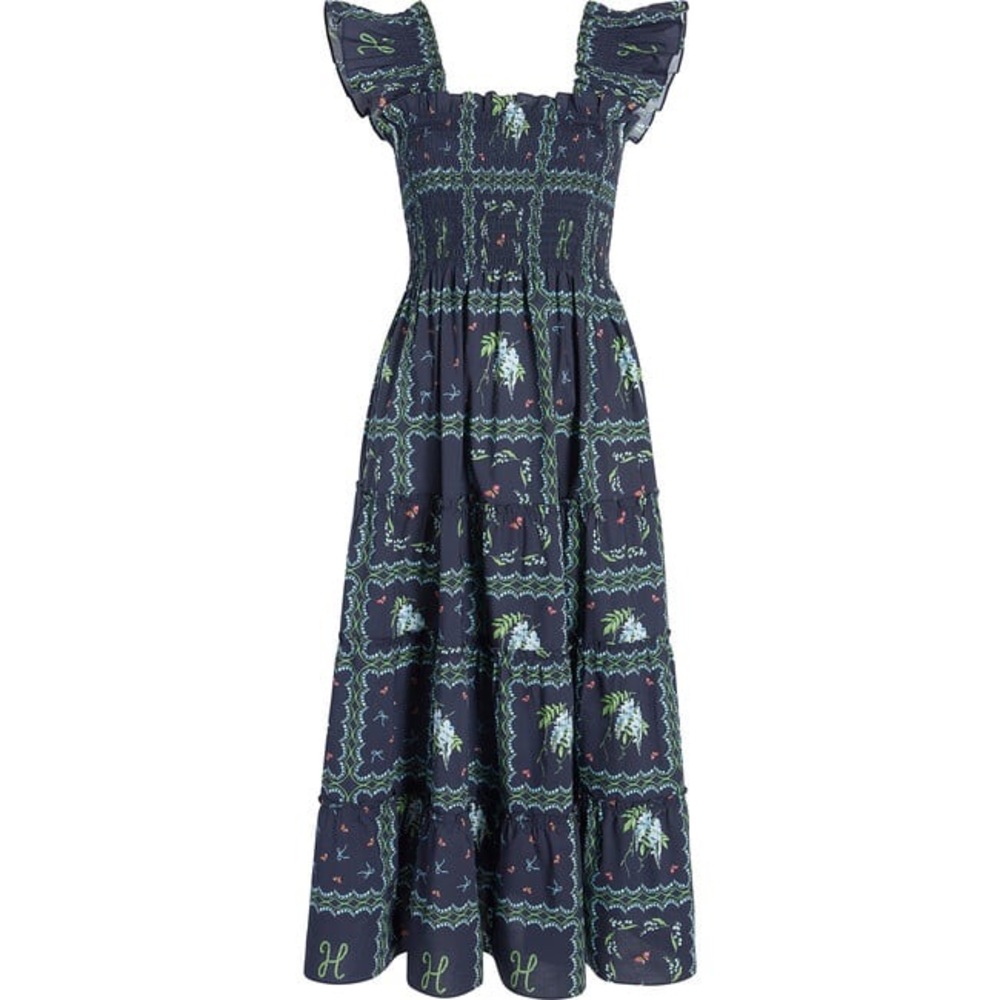 Hill House Ellie Floral Print Navy